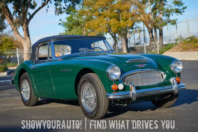 british racing green 1966 austin-healey 3000 177.4 ci 4 spd for sale!