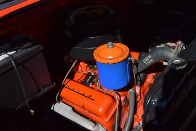 1955 chevrolet bel air 2d hardtop 2454 gypsy red/shoreline beige *original*