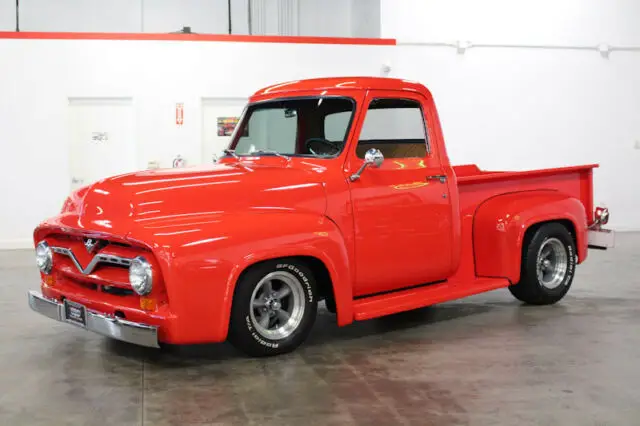 1955 ford f100 3385 miles red pickup shortbed