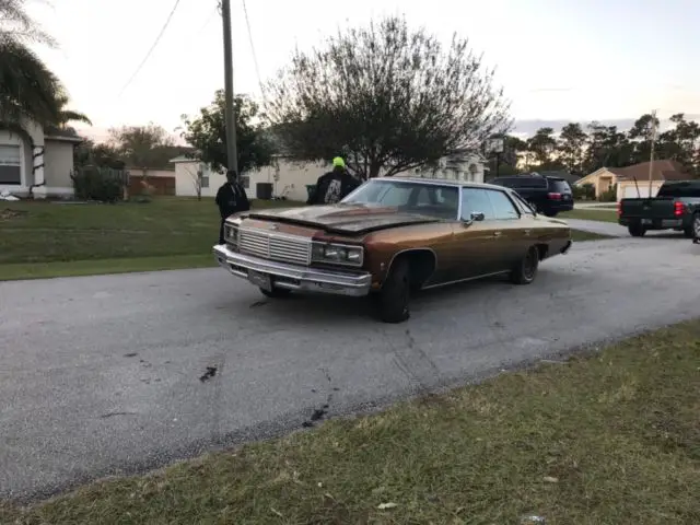 1976 chevy caprice 4dr not running decent condition