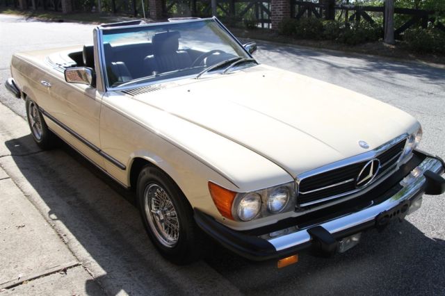 1980 mercedes-benz 450sl sl 37,998 miles beige convertible auto