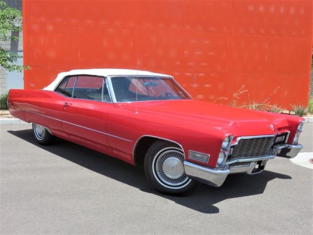 1968 cadillac deville convertible, 472ci v8, a/c, am/fm, power windows and top