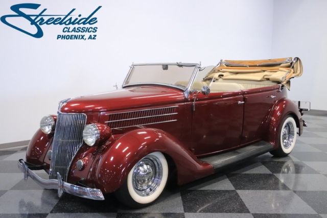 1936 ford deluxe phaeton 5807 miles brandywine convertible 5.7 liter v8 automati