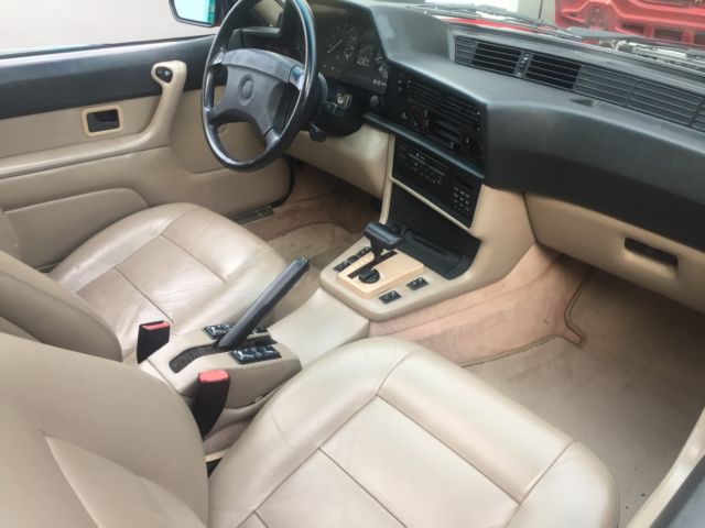 1989 bmw 635csi red/tan interior