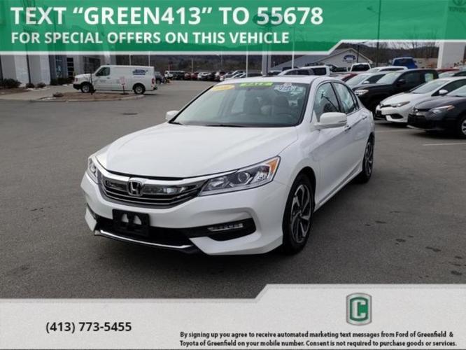 2016 honda accord ex-l v6 ex-l v6 4dr sedan for sale in greenfield, massachusetts