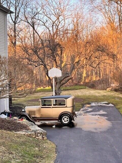 1928 ford model a sedan brown rwd automatic deluxe