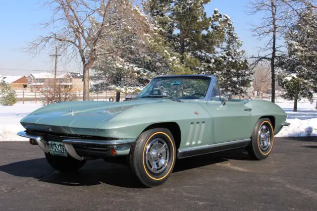 66 corvette 327 roadster all numbers matching very correct and original