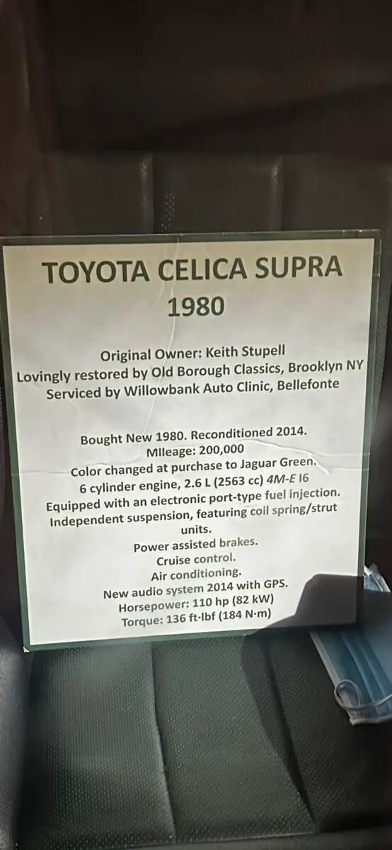 1980 toyota supra hatchback green rwd automatic