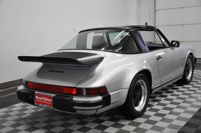 1988 porsche 911 targa silver/black fully documented 1 owner car 78300 miles