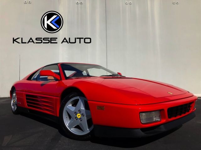 1991 ferrari 348 ts targa 6 speed manual full engine out service done low price