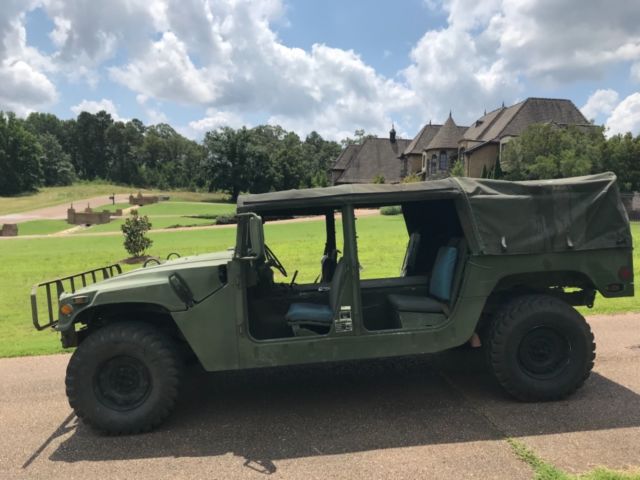 1990 am general m998 hummer hmmwv 4 seat soft top with truck body