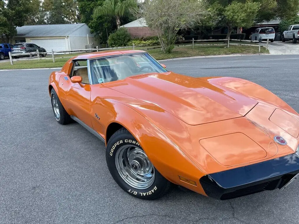 1974 chevrolet corvette 350 4 barrel carb 95,000 miles leather interior