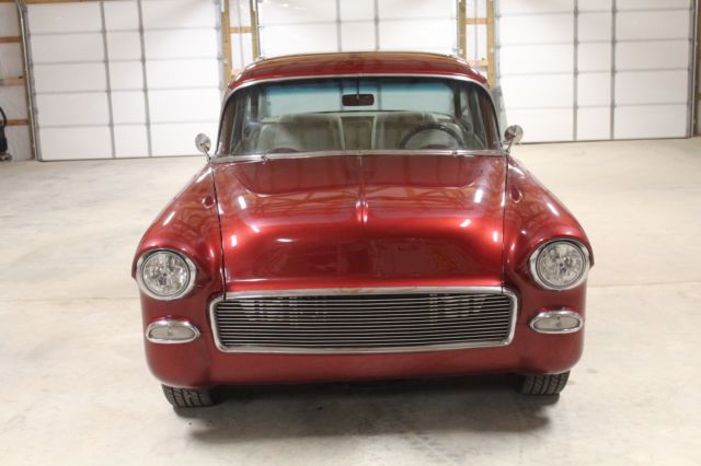 1955 customized chevy street rod - beautiful custom build