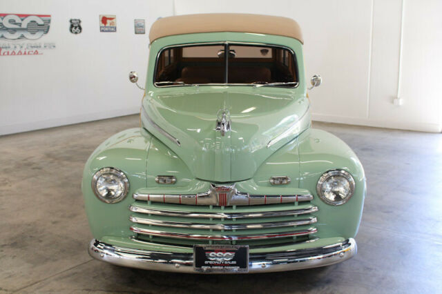 1942 ford deluxe 3849 miles green station wagon