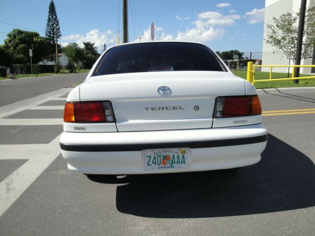 old school 1993 toyota tercel dx 4 doors