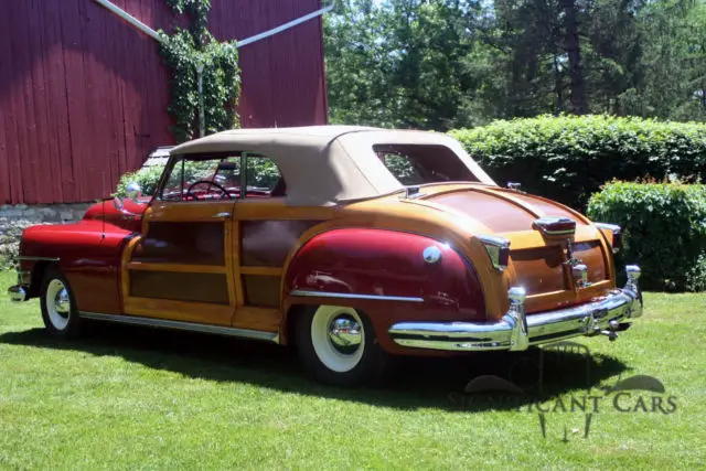 1948 chrysler town & country convertible- ccca full classic!highlander interior!
