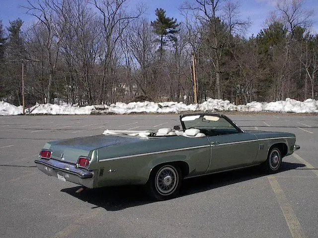 1973 oldsmobile delta eighty-eight 88 2 door convertible light green white