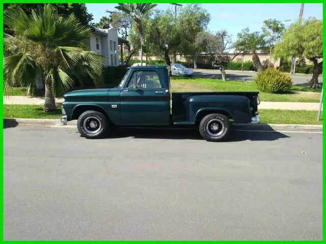1966 chevrolet c10 short bed stepside pickup truck 56,000 miles v8 automatic rwd