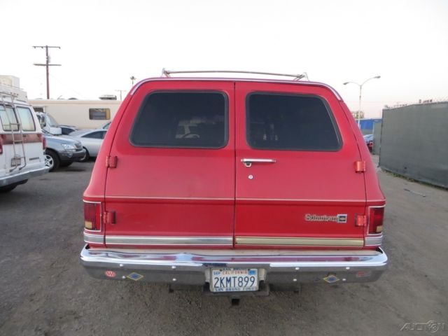 c 1984 chevrolet suburban c20 used 7.4l v8 16v no reserve