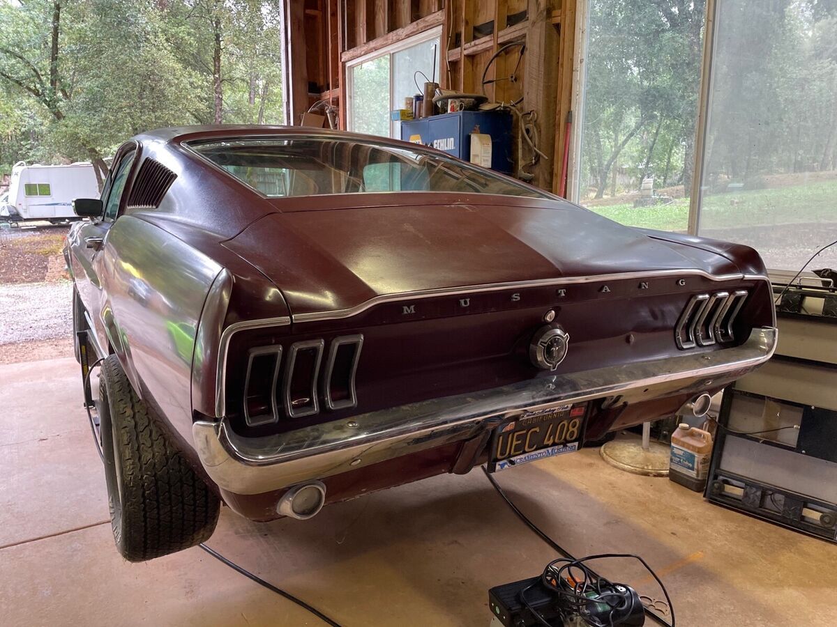 1967 ford mustang supercar red rwd manual fastback