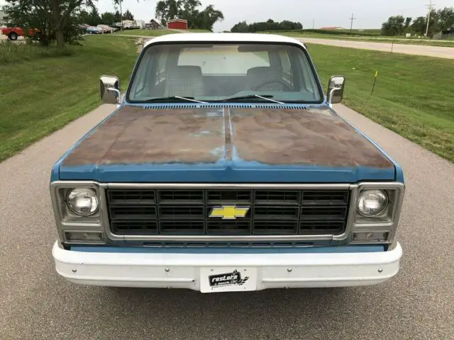 1979 chevrolet blazer, ac, no reserve, hard to find 2wd square body, clean, blue
