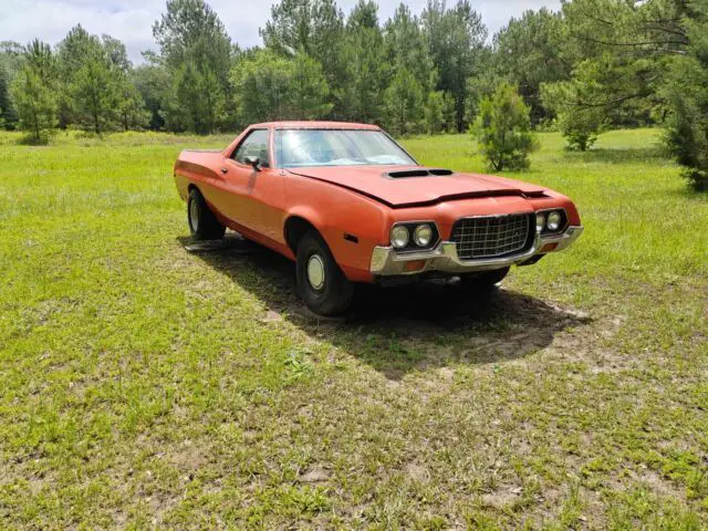1972 ford ranchero gt, cobra jet engine, snake bite axles, ram air hood, + extra