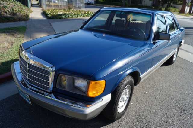 1985 300sd turbo diesel sedan with 82k original miles in rare 'deep blue' color!