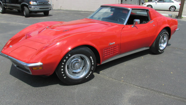 corvette big block 454 ls5 red coupe air conditioning vette options t top