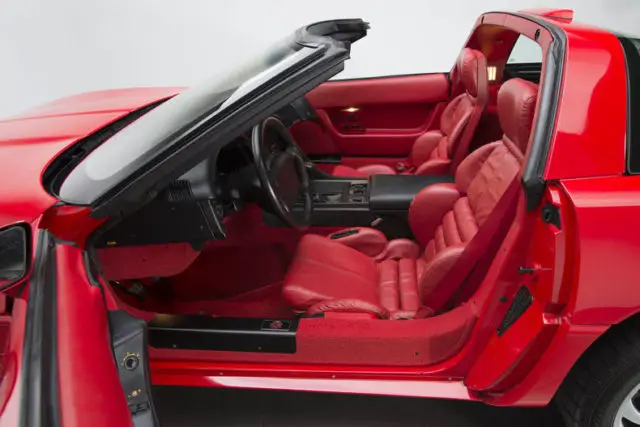 1992 chevrolet corvette zr-1 1225 miles bright red coupe lt5 350 v8 6 speed manu