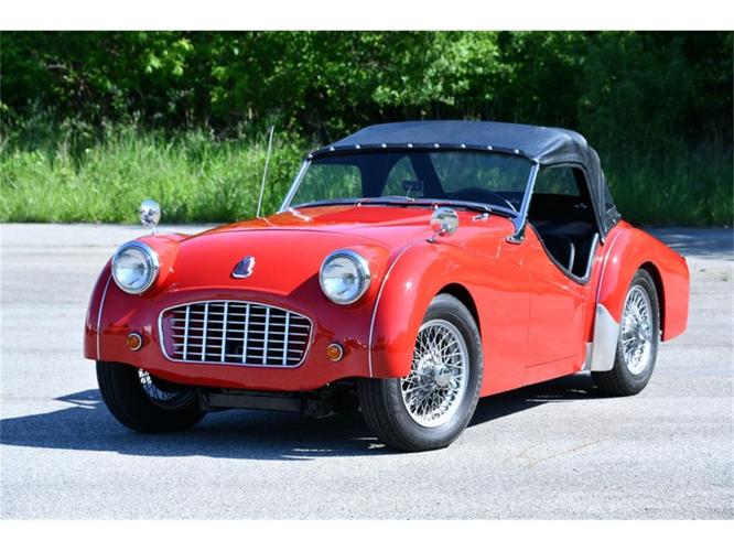 1957 triumph tr3 in elyria, ohio
