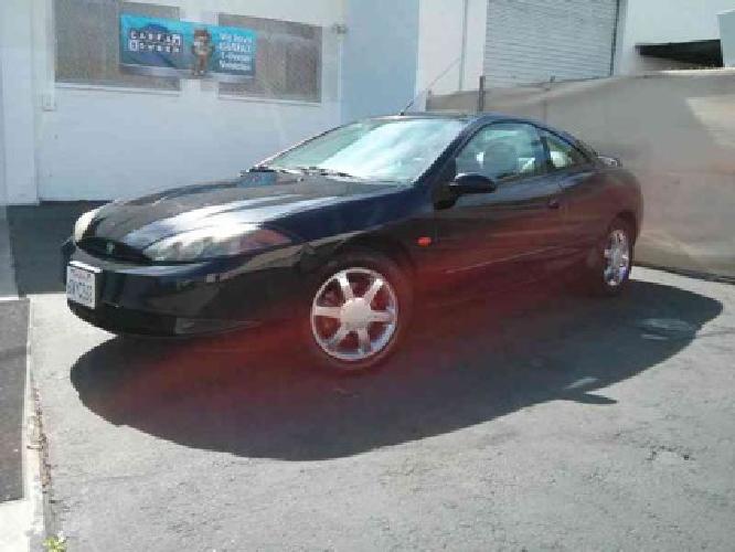 1999 black mercury cougar coupe, 99k low miles, leather, includes tax, title in san diego, ca