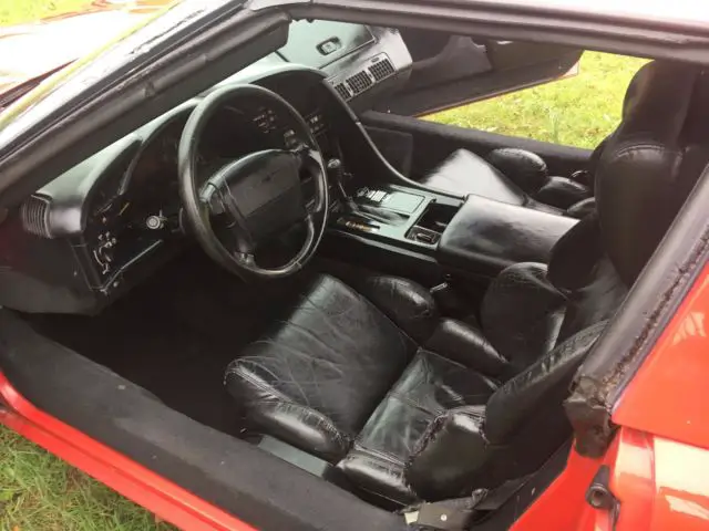 1992 corvette red with black interior good driver car classic