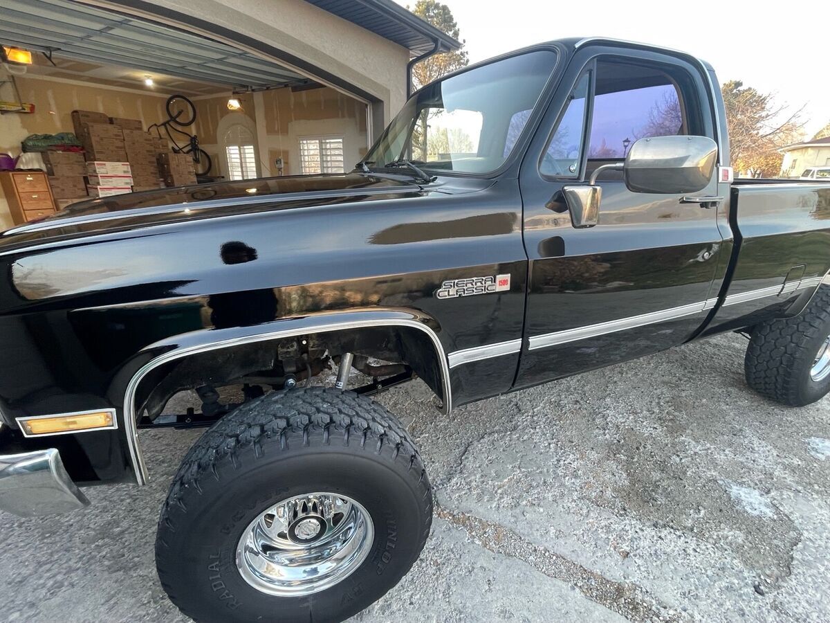 1987 gmc sierra 1500 black 4wd automatic v1500
