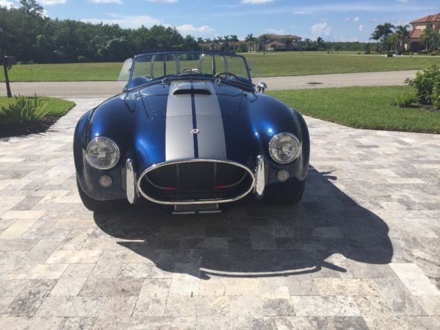 1965 superformance mkiii shelby cobra hardtop - indigo blue & titanium stripes