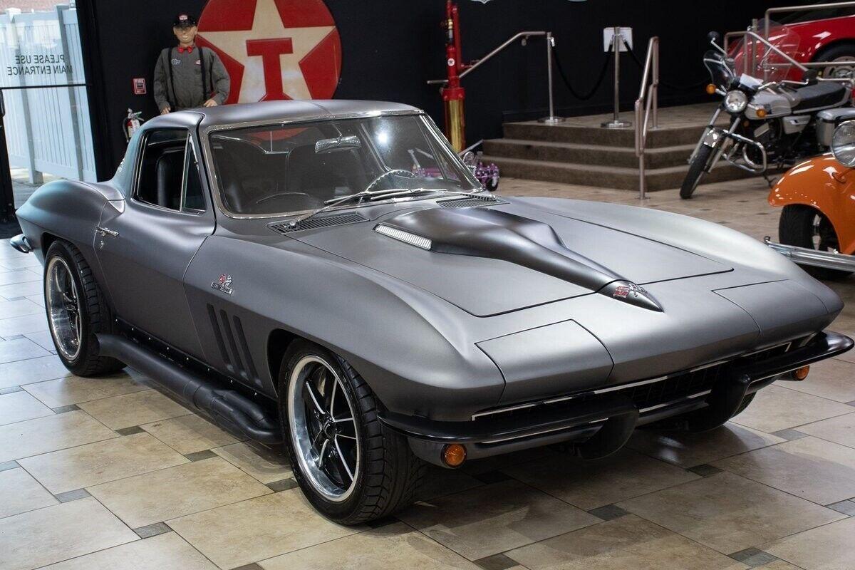 1966 chevrolet corvette coupe restomod matte gray 303 miles 427ci