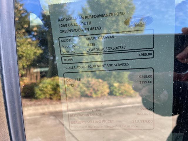 2013 dodge grand caravan se