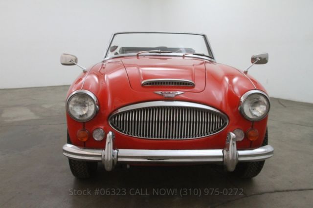 66 austin healey 3000 bj8 cordoba red vinyl soft top wire wheels driver