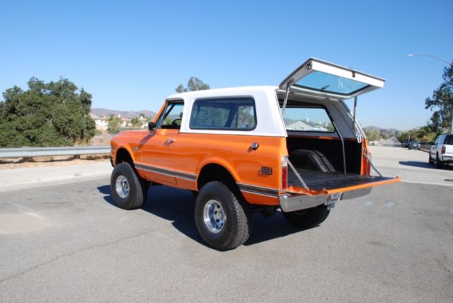 1971 chevrolet blazer k5 factory spid "hugger orange" 4x4 "no reserve" truck