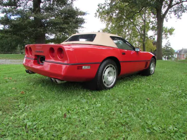 1986 chevrolet corvette convertible pace car red low miles