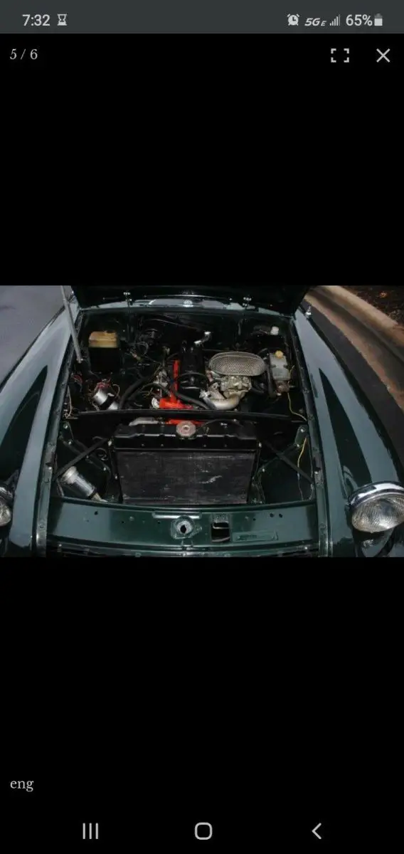1976 mg mgb convertible green fwd manual
