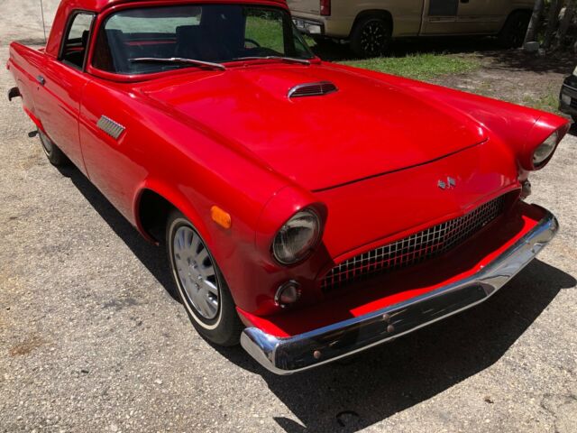 1955 ford thunderbird reproduction on 1985 mustang ii chassie