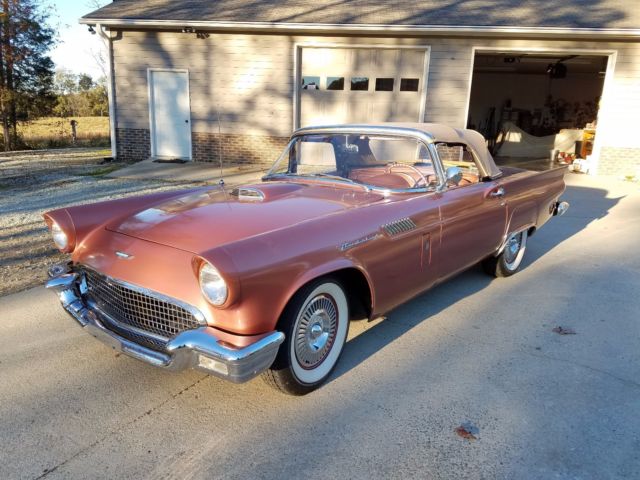 classic 1957 ford thunderbird soft top convertible bronze excellent condition