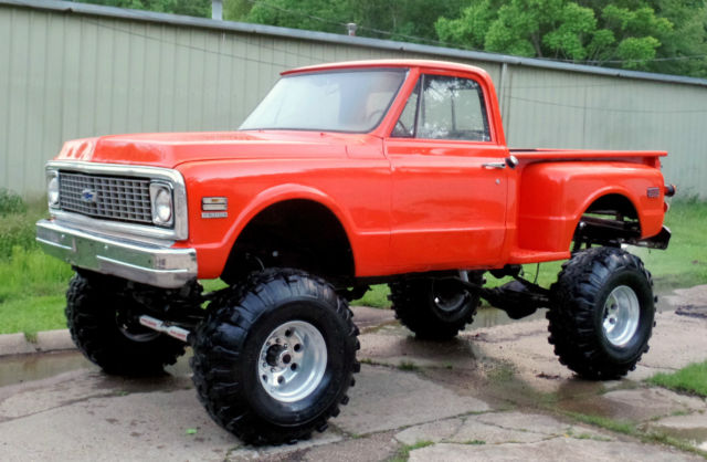 c-10 4x4 lifted frame off 14 bolt rear dana 44 rcx lift 39.5 chevy gmc truck