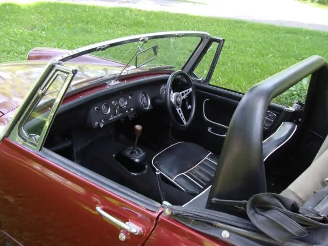 1963 austin-healey sprite mk ii uk home market right-hand drive burgundy