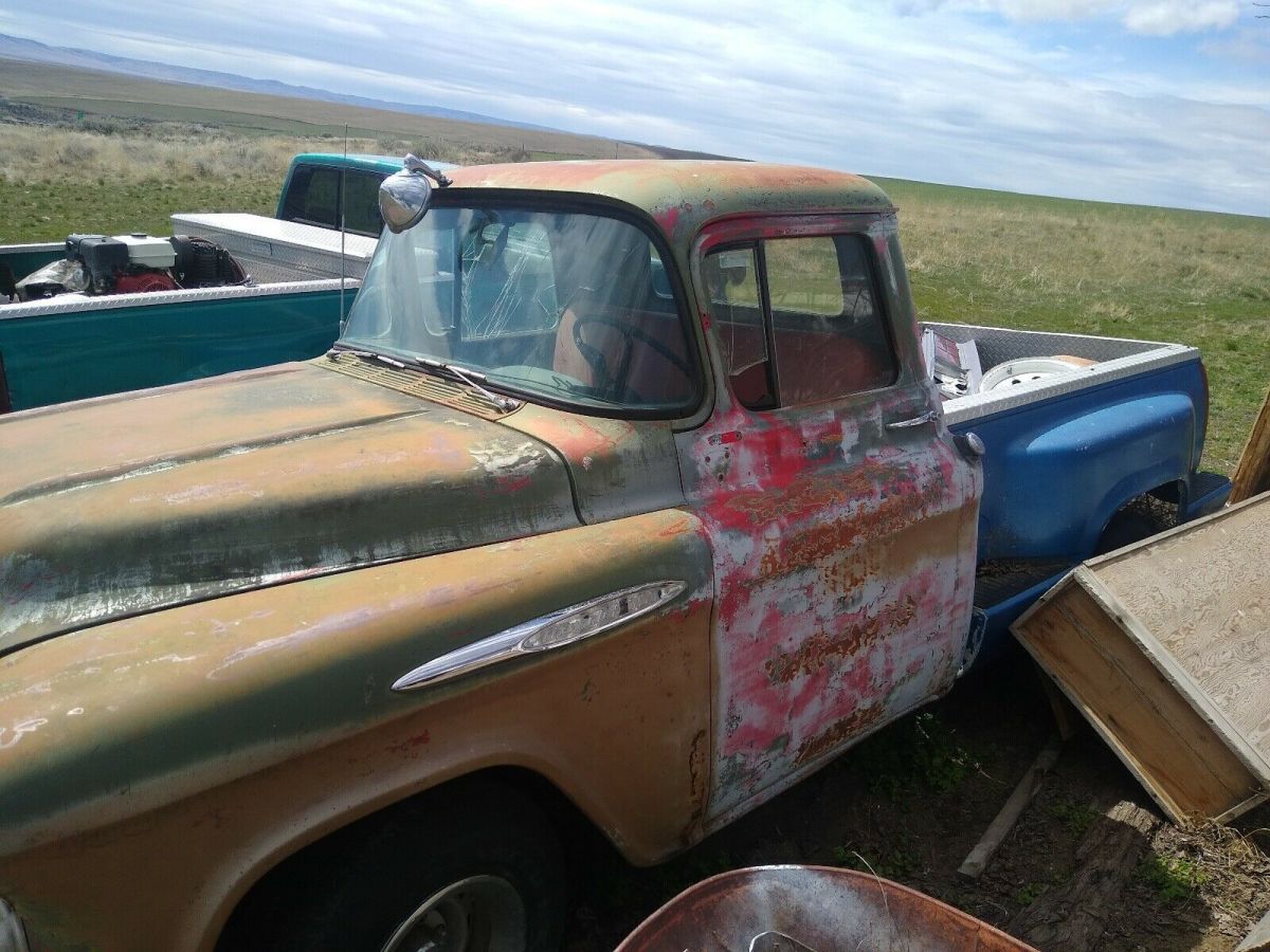 1957 chevrolet 3100 pickup grey rwd automatic