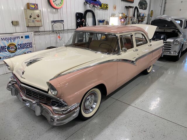 1956 ford fairlane sedan white fwd automatic sedan