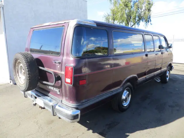 1992 dodge b350 base extended passenger van 3-door 5.2l no reserve