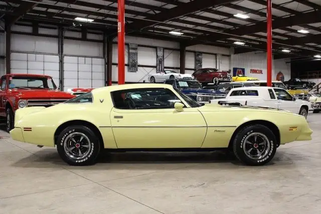 1981 pontiac firebird 9999 miles sunburst yellow coupe 6.6 liter v8 automatic