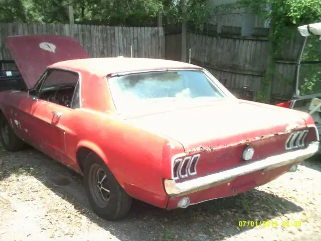 68 mustang coupe 289 auto a/c car