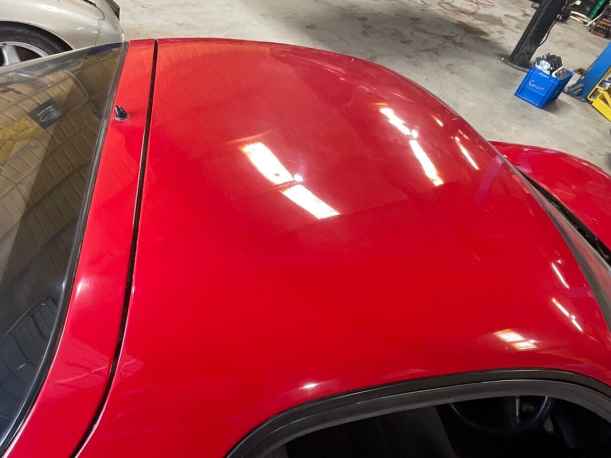 vintage red t66 single turbo 400rwhp